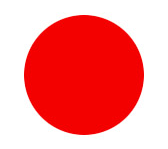 La representación del sol en la bandera de Japón