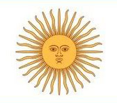 La representación del sol en la bandera de Argentina