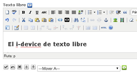 iDevice de texto libre